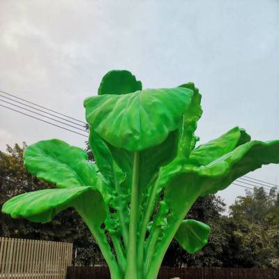 户外大型农场蔬菜雕塑玻璃钢仿真空心菜雕像