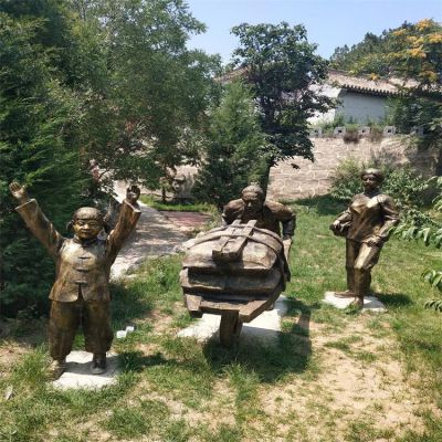 户外园林景观铜雕户外园林景观人物雕塑