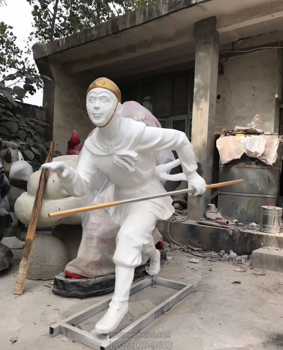 园林摆放美猴王孙悟空玻璃钢雕塑