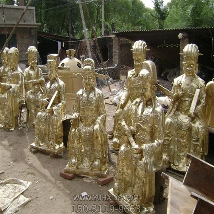 园林广场铸铜古代人物佛像雕塑