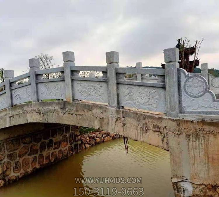 户外河道大理石石雕浮雕围栏摆件雕塑
