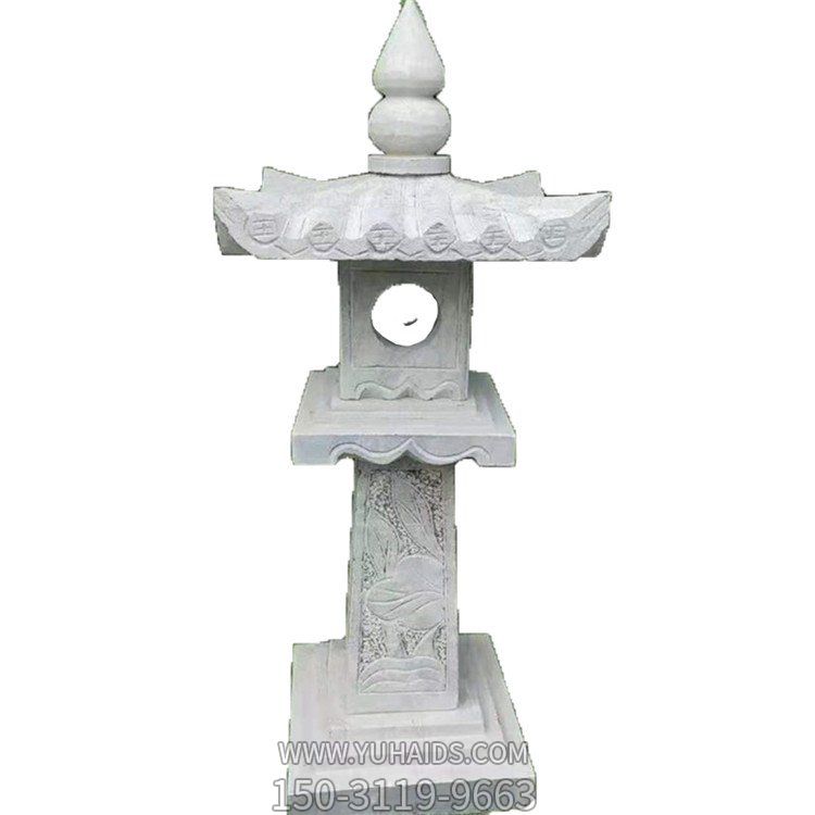 寺庙摆放大理石浮雕中式石灯雕塑