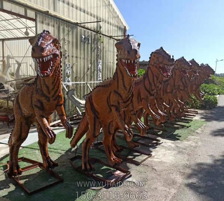 玻璃钢仿真园林景观大型侏罗纪主题恐龙雕塑