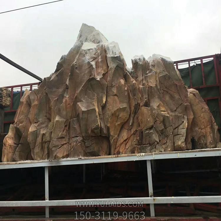舞台大型泡沫假山仿真石头摆件游乐场造景雕塑