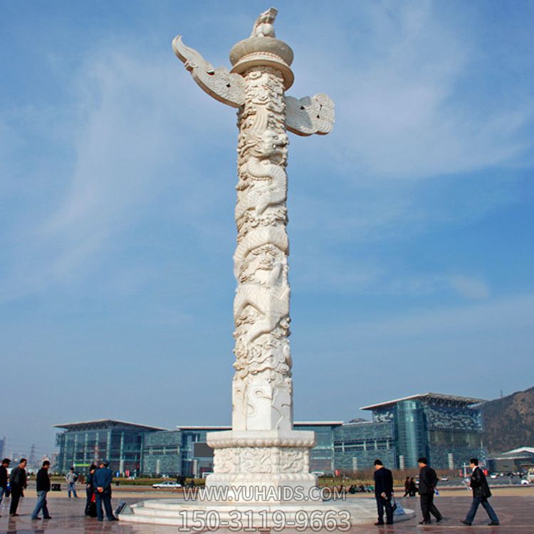 华表石柱子城市广场景观柱雕塑