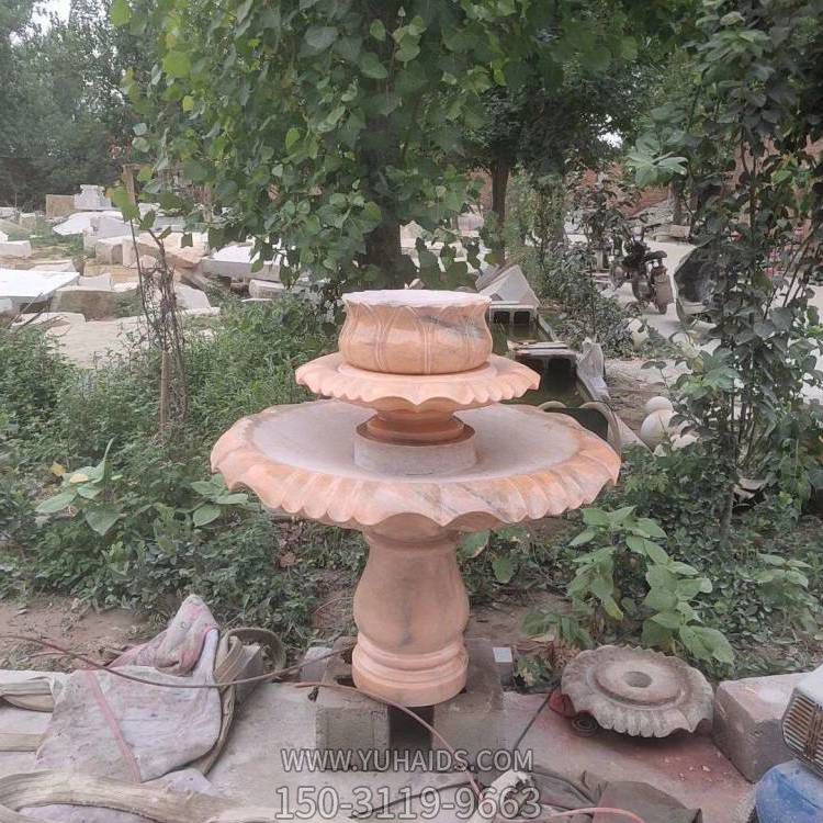 大理石石雕户外园林景观喷泉雕塑