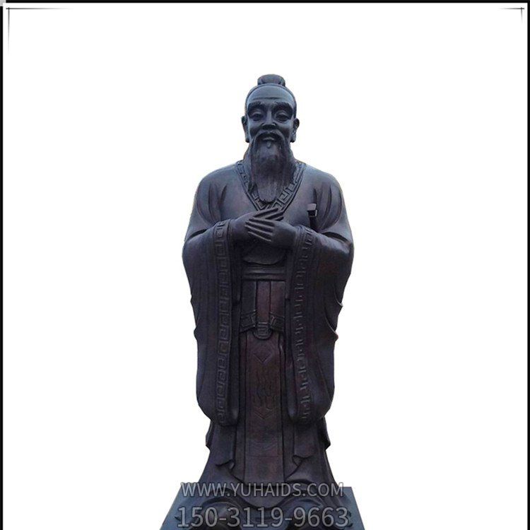 校园名人景观铜雕古代名人雕塑