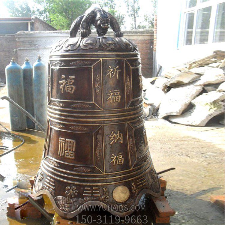 寺庙大型祈福铜钟雕塑