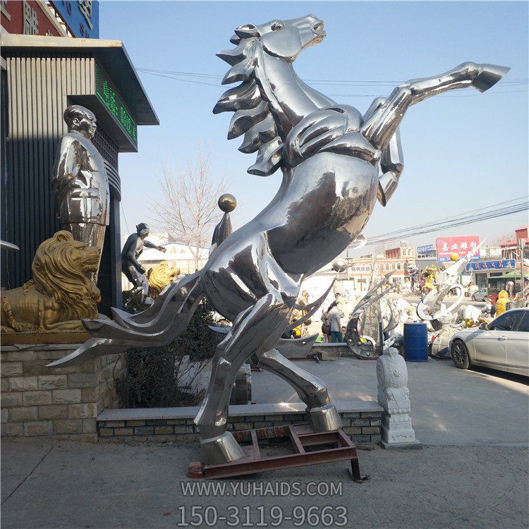 园林大型不锈钢动物景观城市地标摆件雕塑