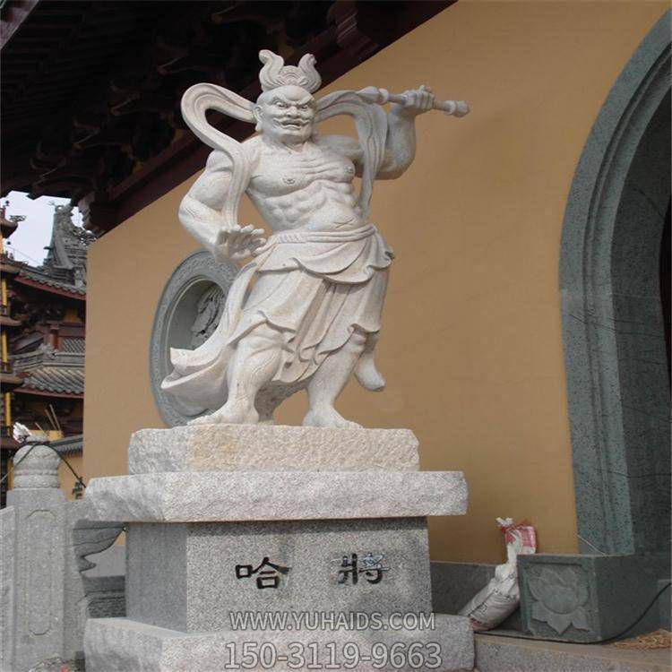 寺院景点花岗岩大理石雕刻哈将神话人物雕塑