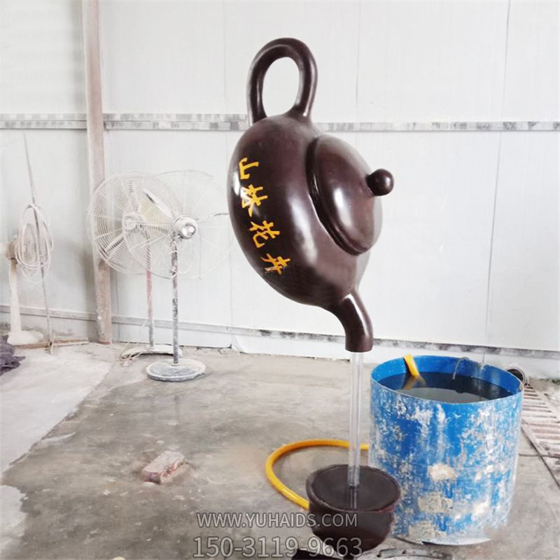 山林花卉悬空喷泉景观雕塑