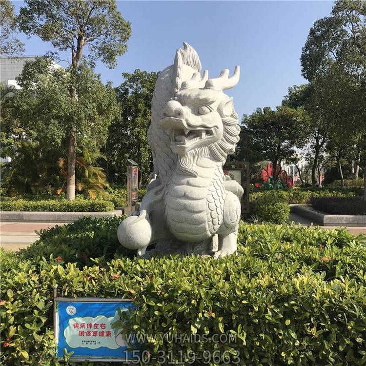花岗岩大理石雕刻 公园十二生肖龙雕塑