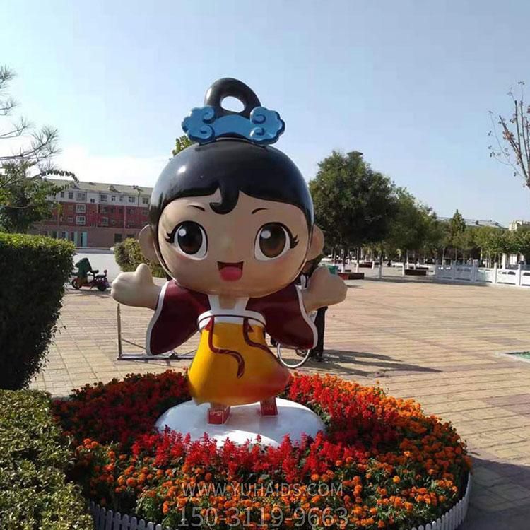 玻璃钢卡通户外广场卡通人物景观摆件雕塑