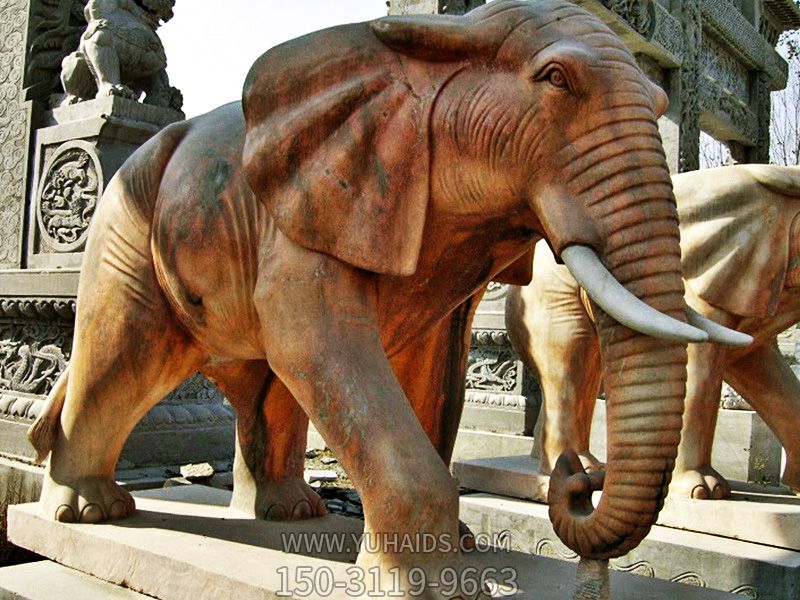 公园景区大型仿真动物景观大象雕塑