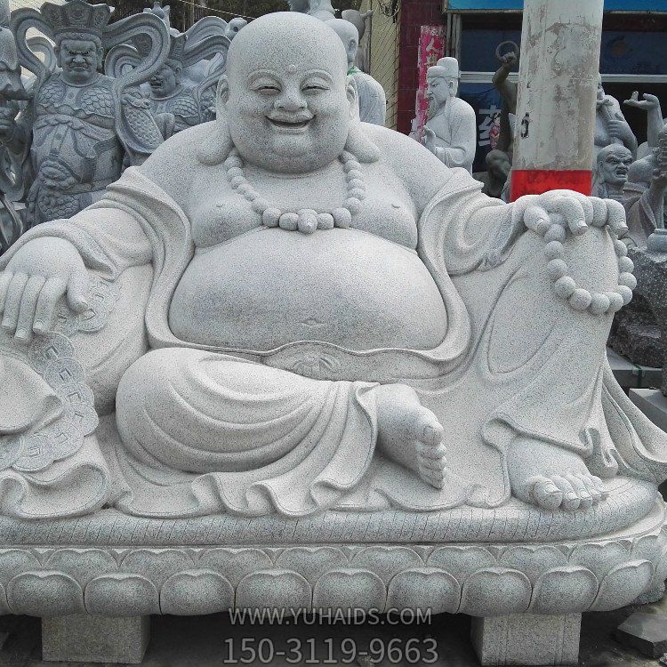 笑弥勒石雕佛像雕塑