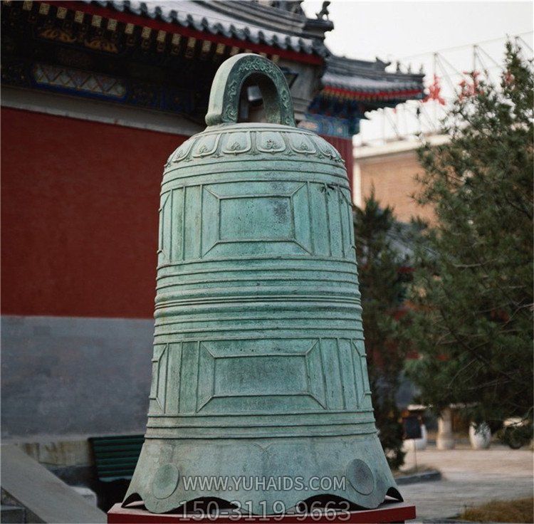 寺庙大型祈福铸造青铜钟黄铜钟雕塑
