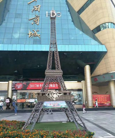 不锈钢商场户外摆放铁艺镂空塔雕塑