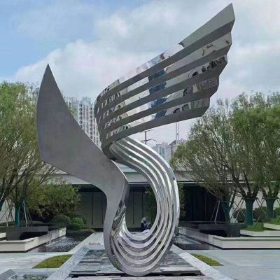 不锈钢创意抽象公园广场景观雕塑