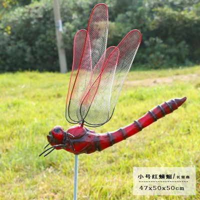 城市公园飞翔玻璃钢蜻蜓雕塑