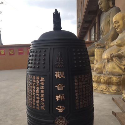 寺庙大型铜雕铜钟雕塑
