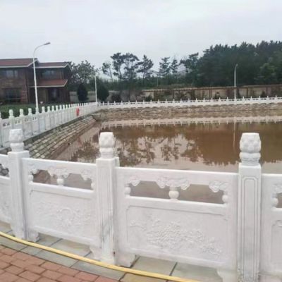 大理石石雕户外园林河道栏杆栏板雕塑