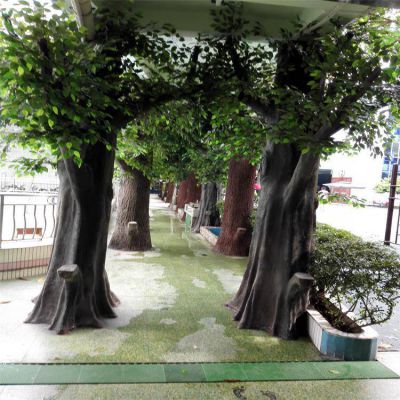 公园装饰摆放树脂仿真树植物景观雕塑