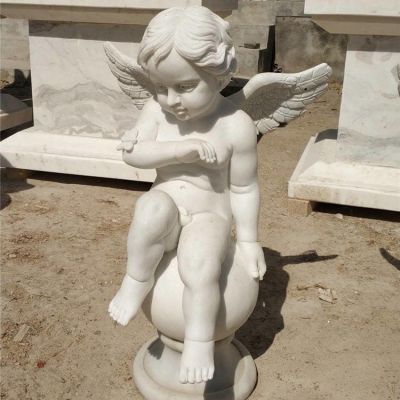 丘比特雕像 小天使大理石西方人物雕塑