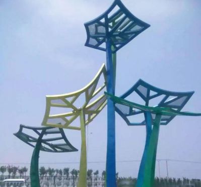 学院操场不锈钢景观树雕塑