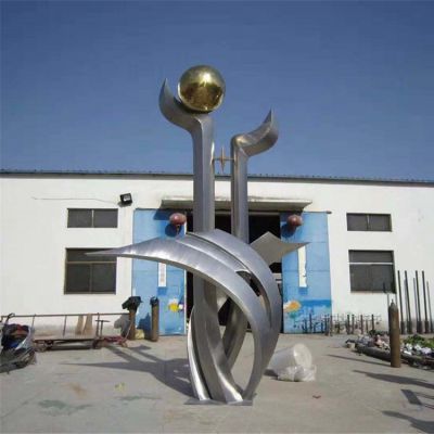 不锈钢拉丝抽象希望主题学院广场小品雕塑
