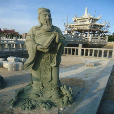 古代神话八仙过海人物雕塑