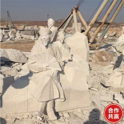 公园景区大理石石雕户外古代人物雕塑