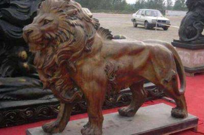 狮子雕塑-广场玻璃钢仿真动物狮子雕塑