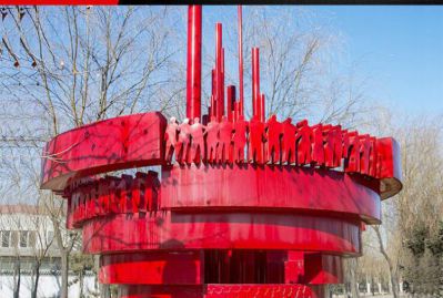 公园创意不锈钢空心信号塔景观雕塑