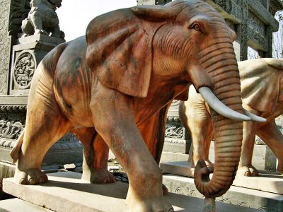 公园景区大型仿真动物景观大象雕塑