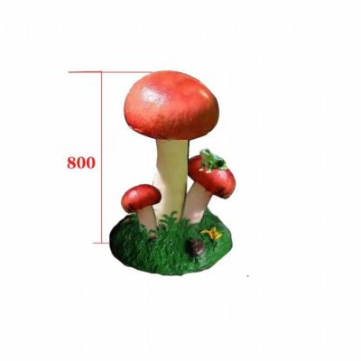 玻璃钢卡通彩绘园林景观摆件蘑菇