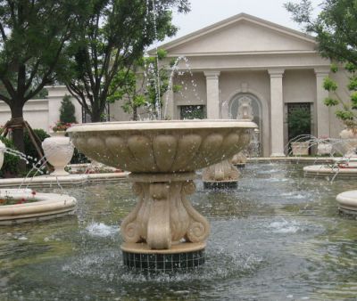 别墅景观欧式花盆大理石喷泉雕塑