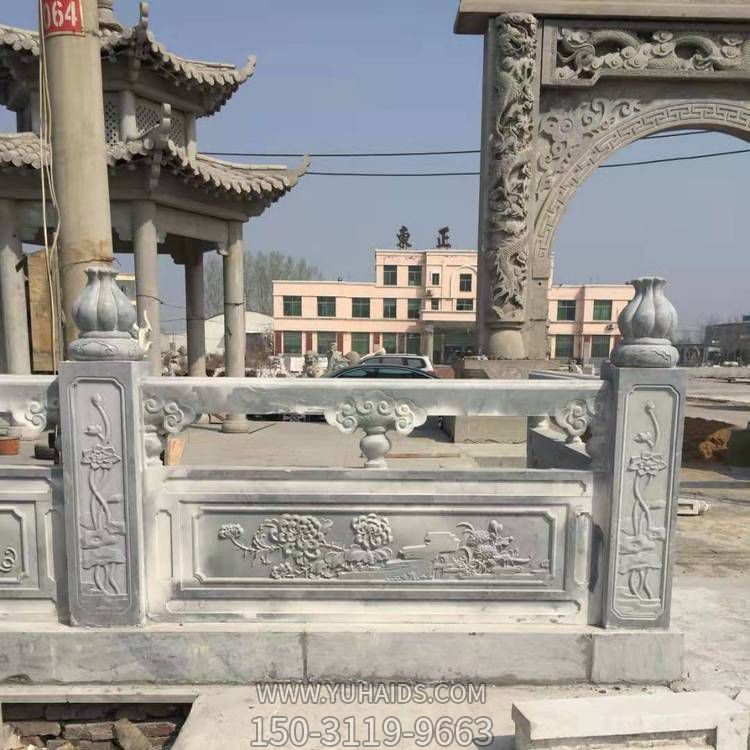 别墅小区大理石石雕浮雕栏杆栏板雕塑