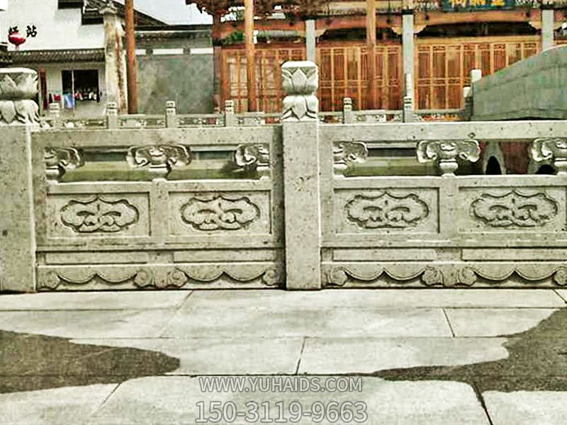 江南景区河道大理石浮雕栏板栏杆雕塑