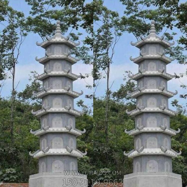 宗教寺庙大型石雕佛塔景观摆件雕塑