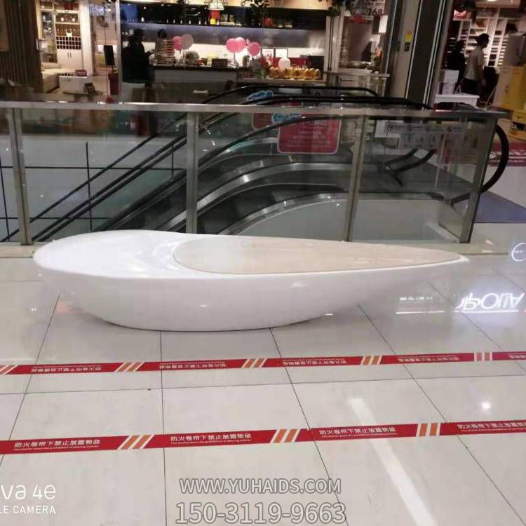 玻璃钢异形休闲凳商业美陈房地产商业步行街雕塑
