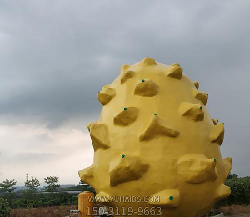 广场抽象不锈钢火龙果雕塑 广场抽象不锈钢火龙果雕塑