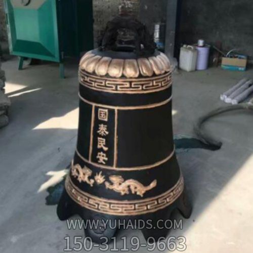 宗教寺庙大型铜雕铜钟雕塑
