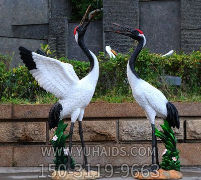 公园广场大型仿真动物景观鹤雕塑