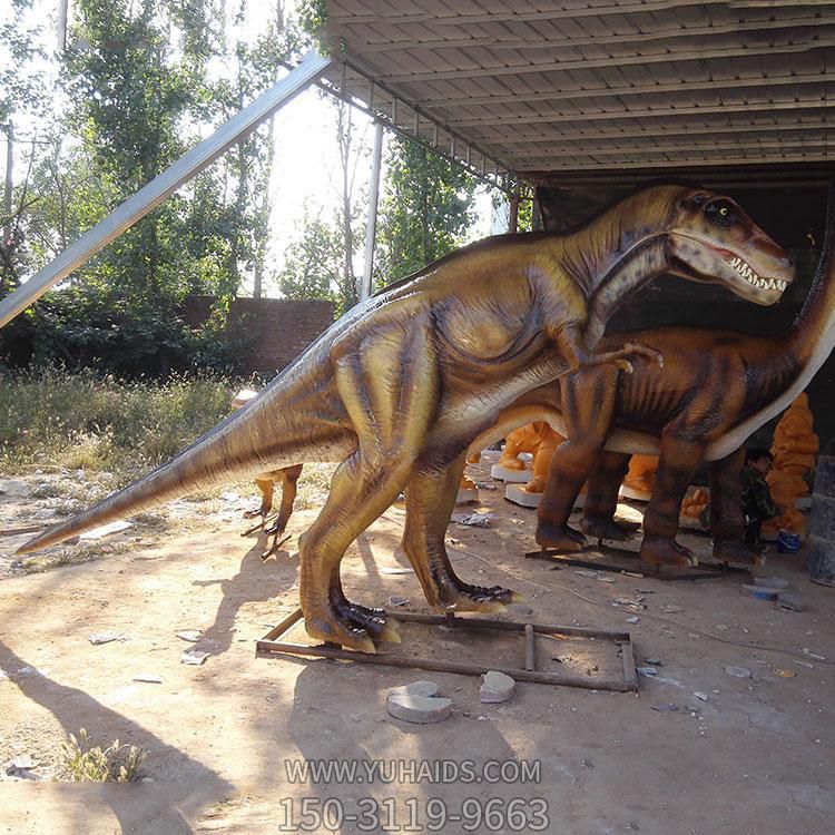 儿童游乐场玻璃钢仿真大型恐龙雕塑