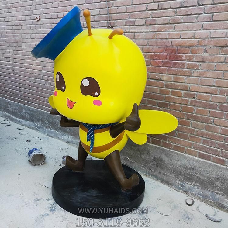 玻璃钢卡通公仔雕塑商场园林吉祥物玩偶