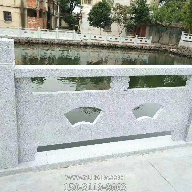 池塘装饰大理石镂空防护栏杆栏板雕塑