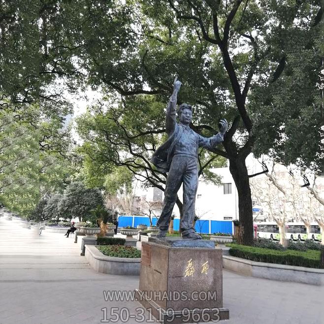 城市街道名人雕塑铜雕著名音乐节聂耳雕塑