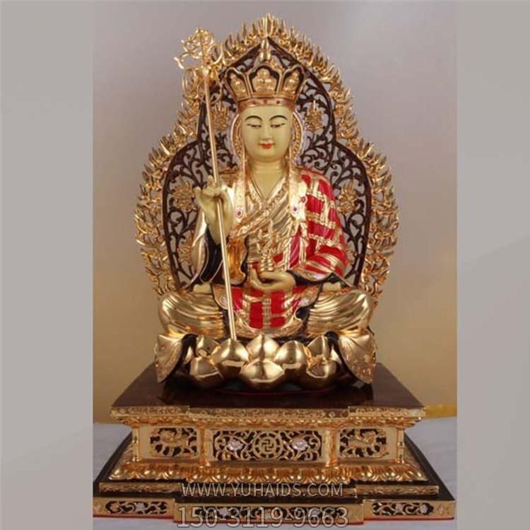 宗教寺庙大型纯铜地藏王雕塑