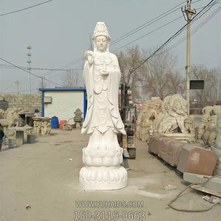 寺庙供奉大型汉白玉雕刻观音菩萨雕像雕塑