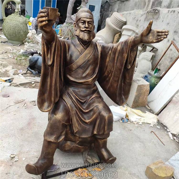 铜雕古代名人景观摆件公园户外雕塑